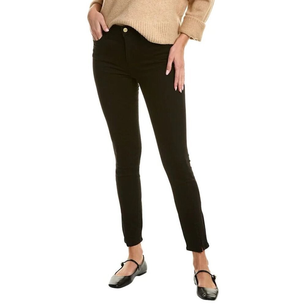 FRAME Women Le High Skinny Film Noir Stretch Jeans Denim Sz 27 Black 7-19‎